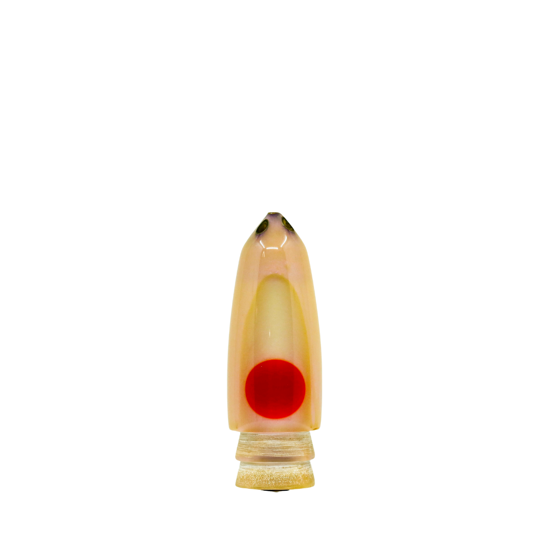 Leroy - 9” Vintage 4-Hole Jetted Strawberry Bullet