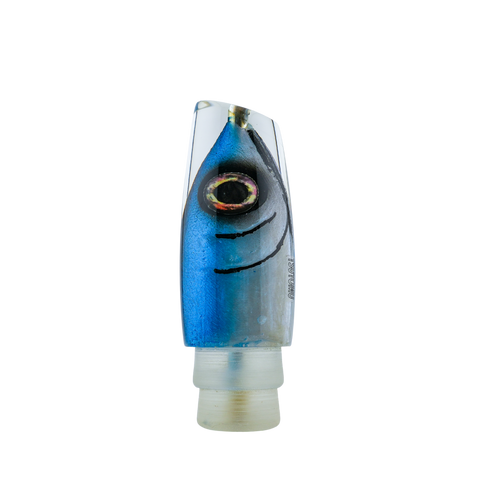 Tsutomu - 12" Blue White Fish Head Ante Plunger