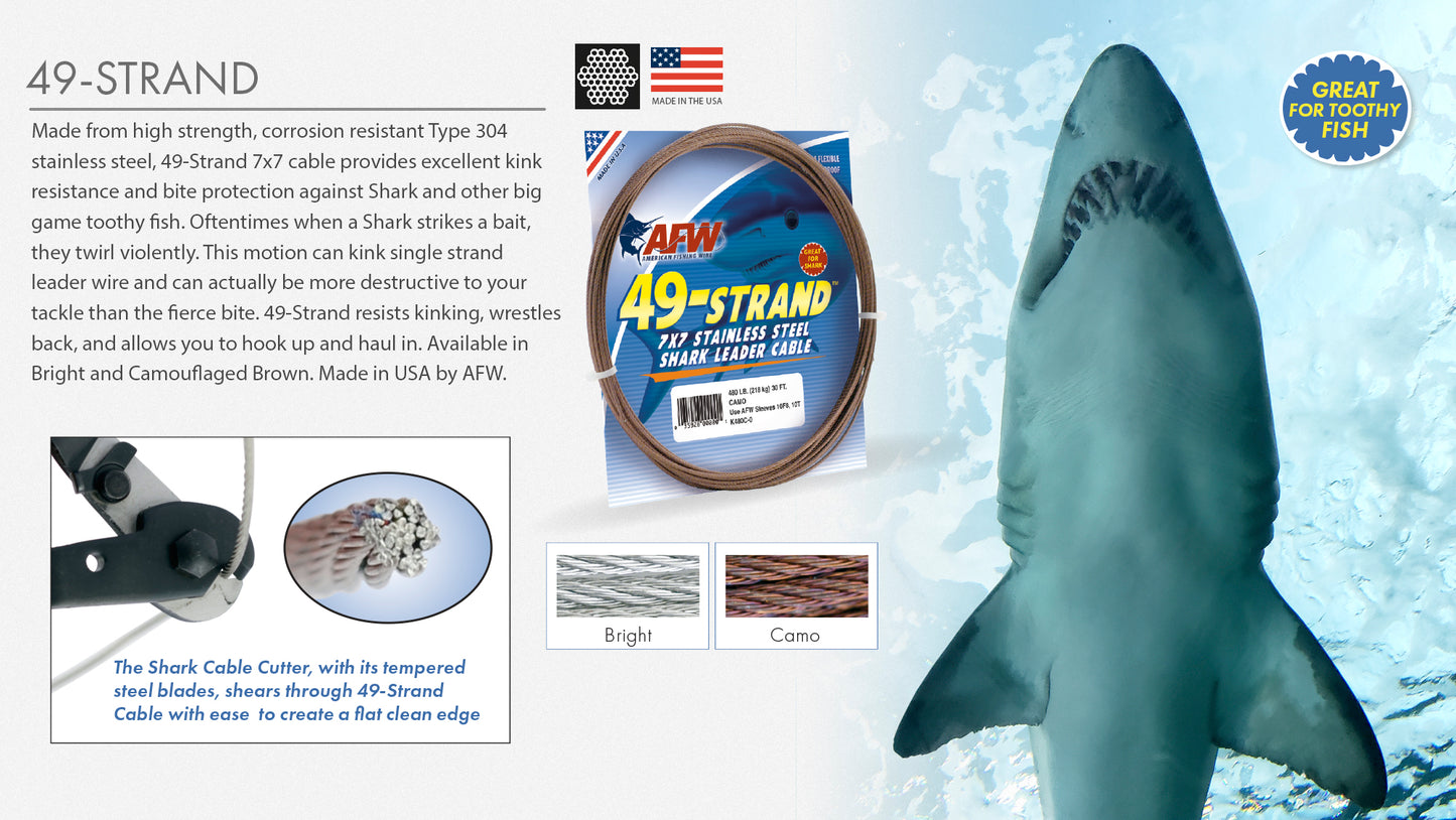 AFW - 900# 49-STRAND 7X7 STAINLESS STEEL CABLE