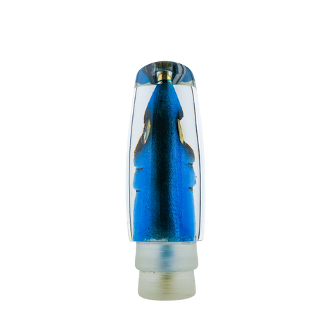 Tsutomu - 12" Blue White Fish Head Ante Plunger