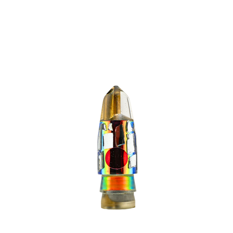 Tanigawa - 9"+ 2-Hole Cracked Glass Bullet