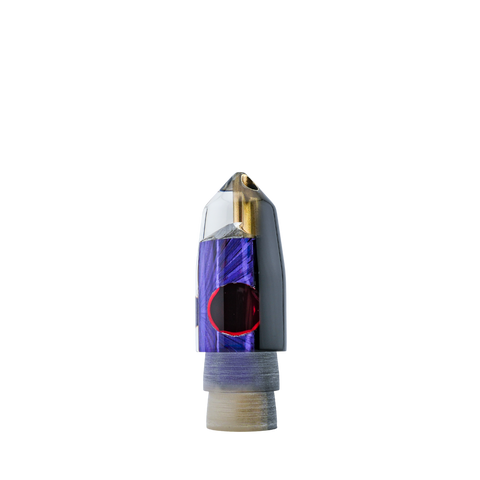Saito Lures - 9"+ Black Top Purple Starburst 2-Jet Bullet