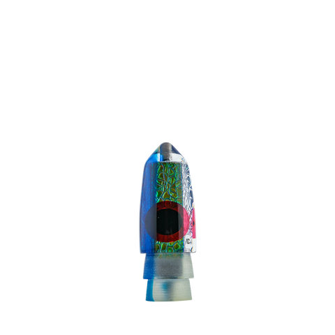 KC Lures - 9" Blue Tint Top Textured Holo Bullet