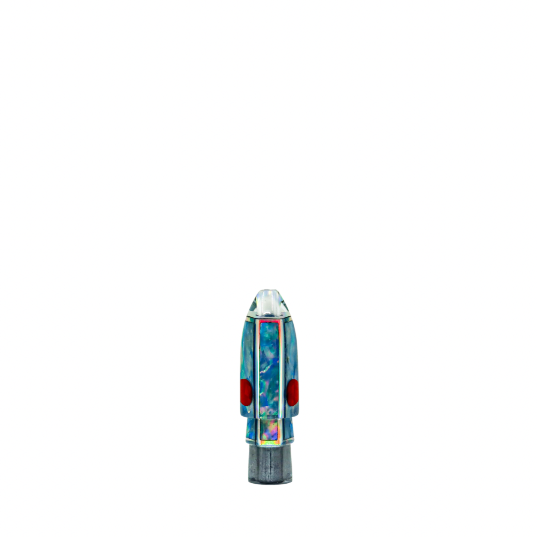 Sh-Bite - 5” Aku Lure Blue Pearl Shell Bullet