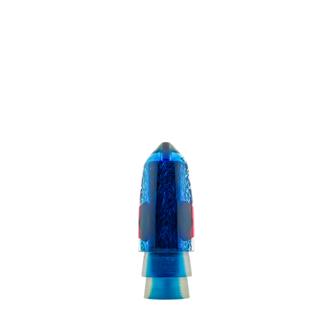 KC Lures - 9" Blue Tint Top Textured Holo Bullet