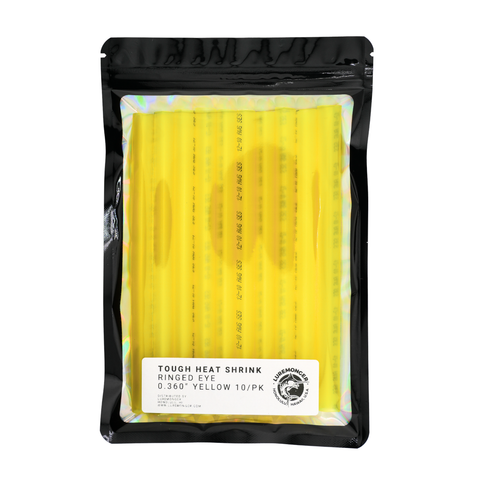 Luremonger - 6” Tough Heat Shrink 0.360” - 10 PACK (Ringed Eye)