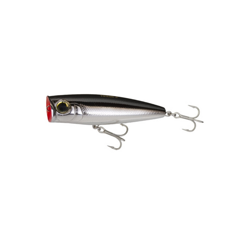 YOZURI - HYDRO POPPER FLOATING BLACK SILVER 4-3/4