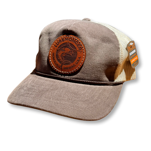 Luremonger - Leather Logo Patch Sand Trucker Hat