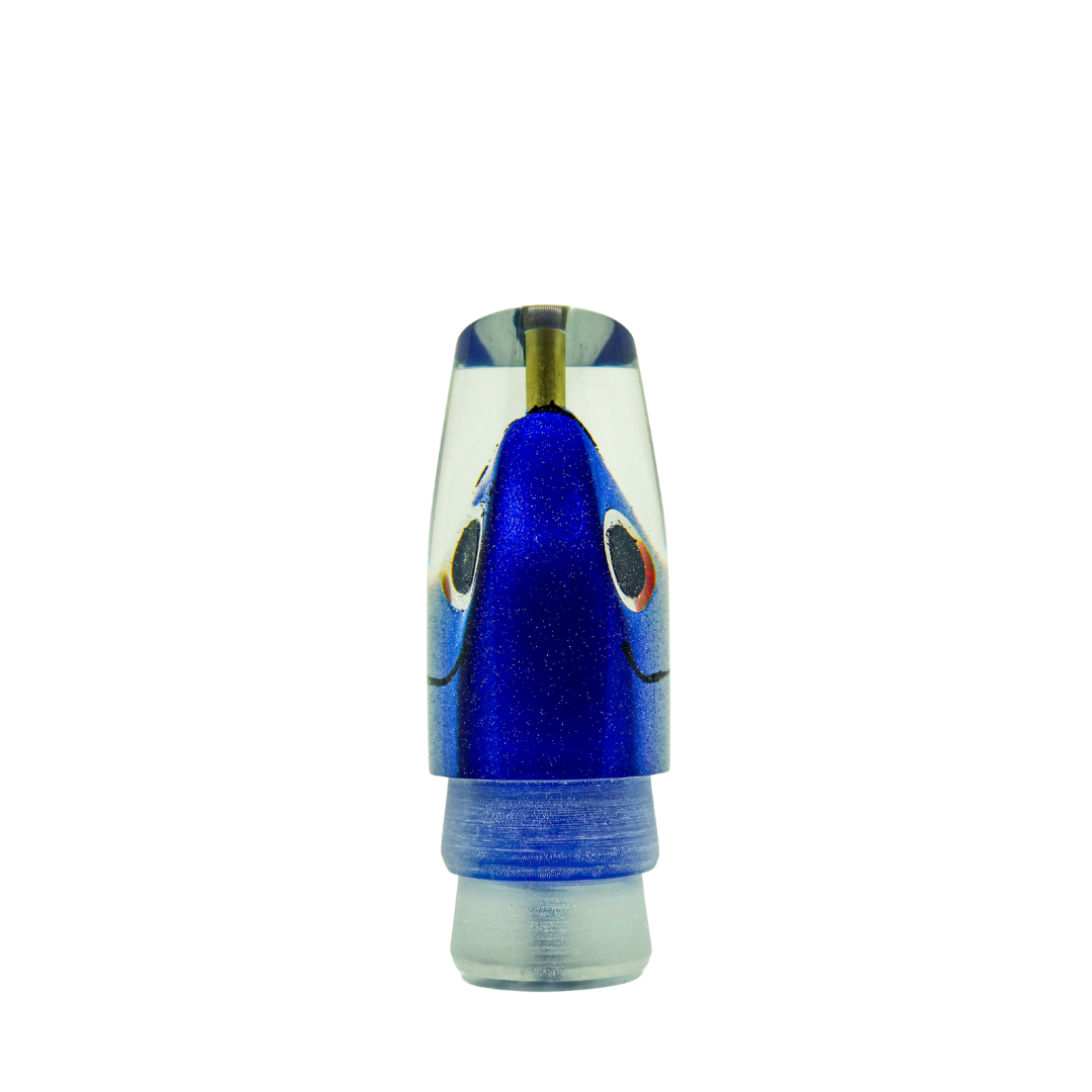 Matsu - 12” Fish Head Slant Blue Top Skirted