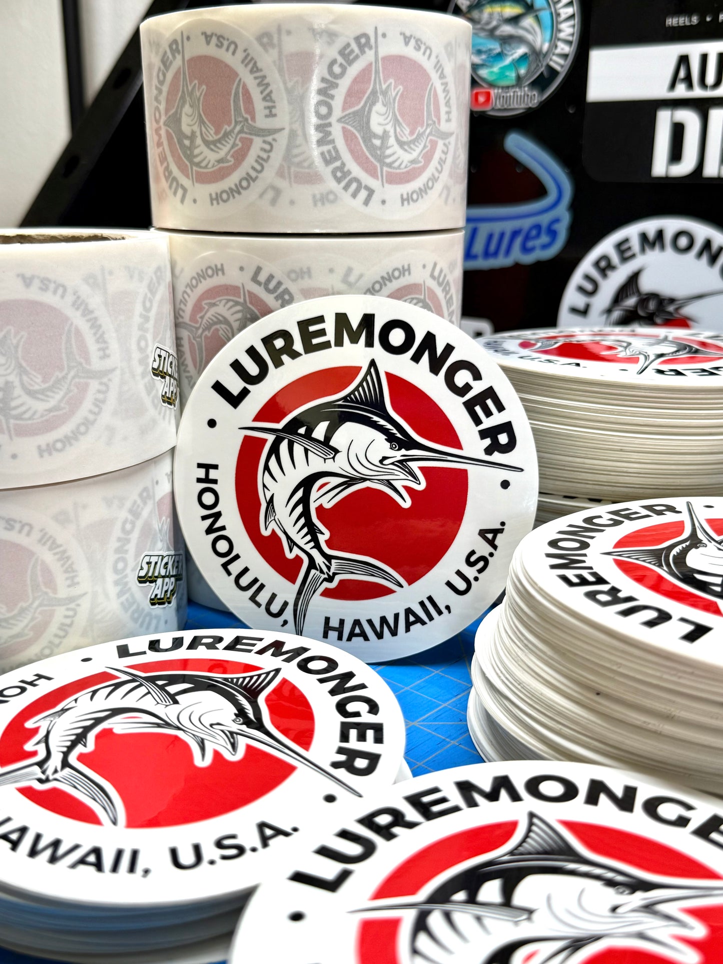 Luremonger - 4”x4” Vinyl Gloss Japan Logo