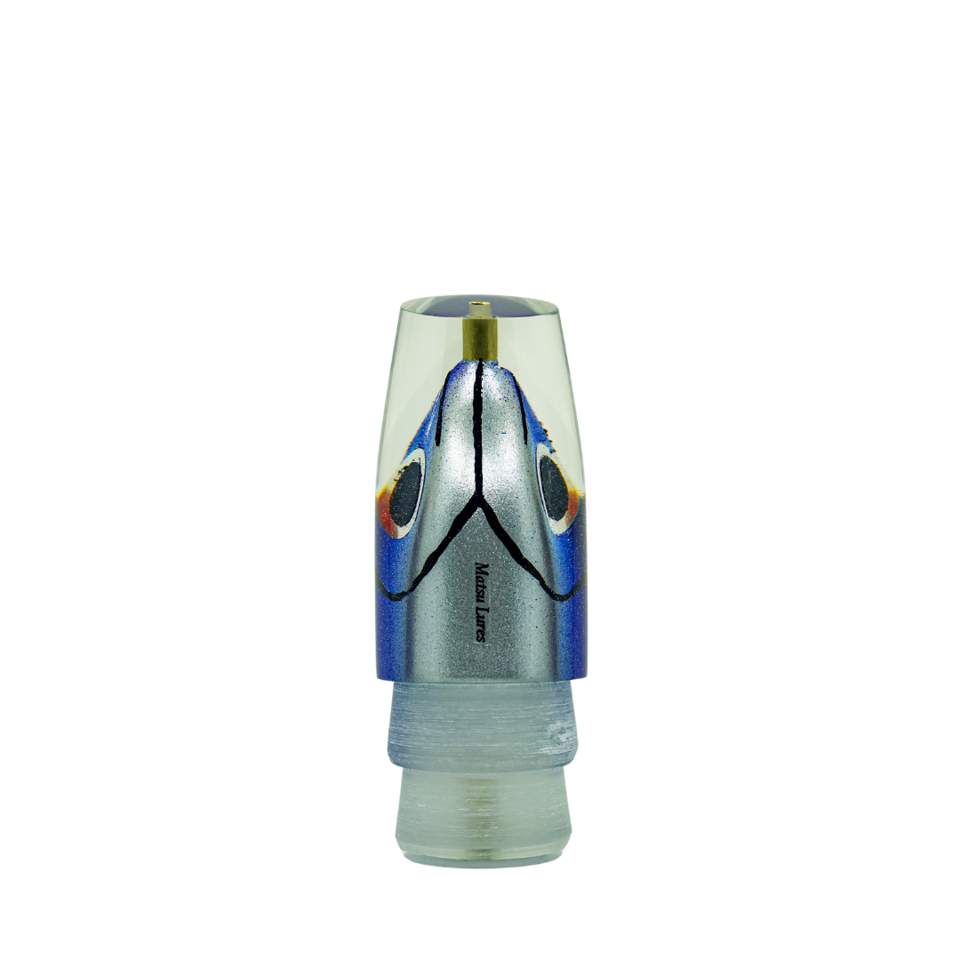Matsu - 12” Fish Head Slant Blue Top Skirted