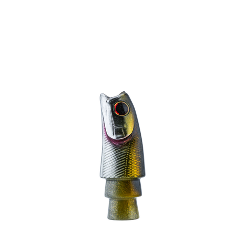 Oodood - 9" Saltiga Fish Head Black Salmon