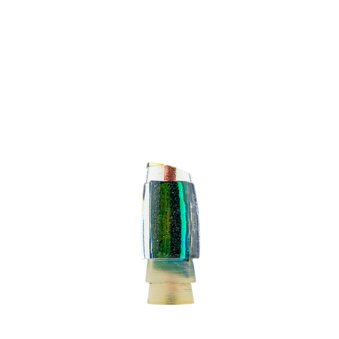 Futa Lures - 9" Clear Glitter Holo Tape Slant