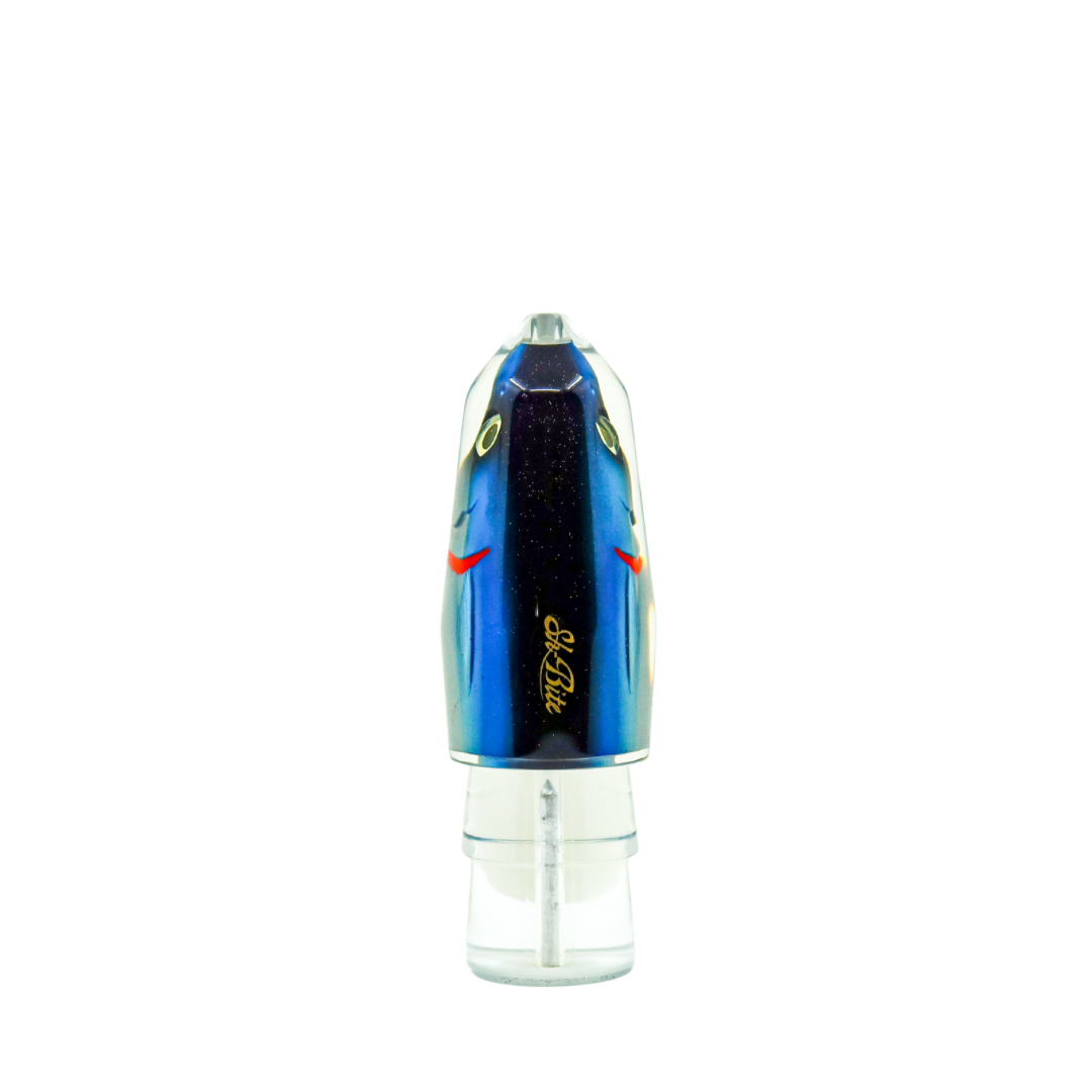 Sh-Bite - 9” RT Black Blue Fish Head Bullet