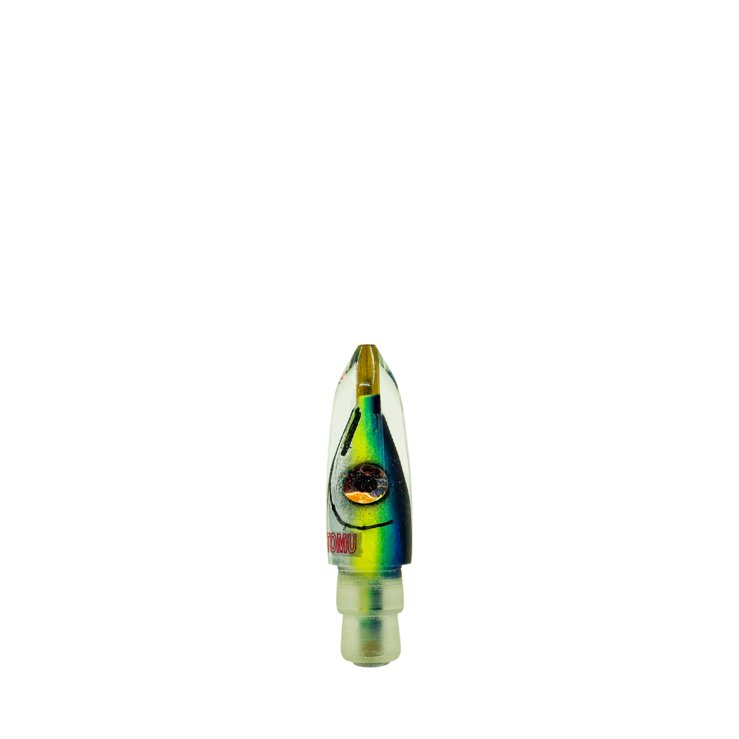 Tsutomu - 6” Blue Green Fish Head Bullet