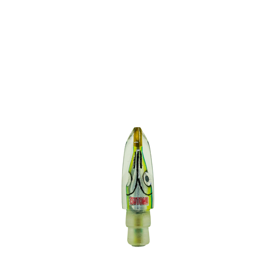 Tsutomu - 6” Blue Green Fish Head Bullet