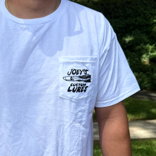 Joe Yee - Original White Joey’s Custom Lures Shirt