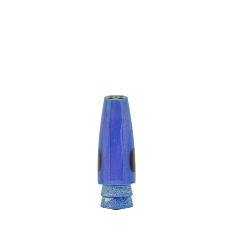 Leroy - 9 Vintage Jetted Blueberry Slant
