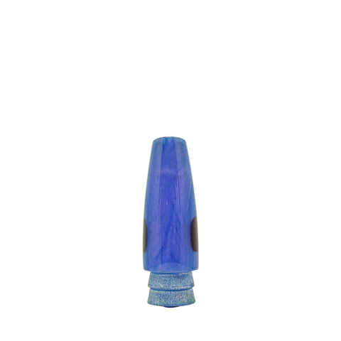 Leroy - 9 Vintage Jetted Blueberry Slant