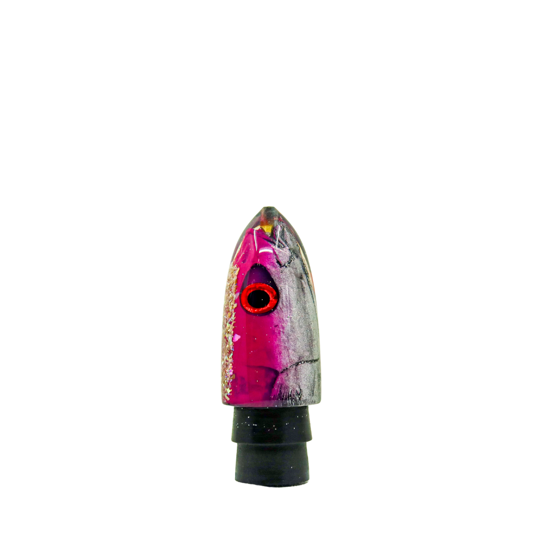 Pok'eye - 9" Pink Fish Head Real Shell Bullet
