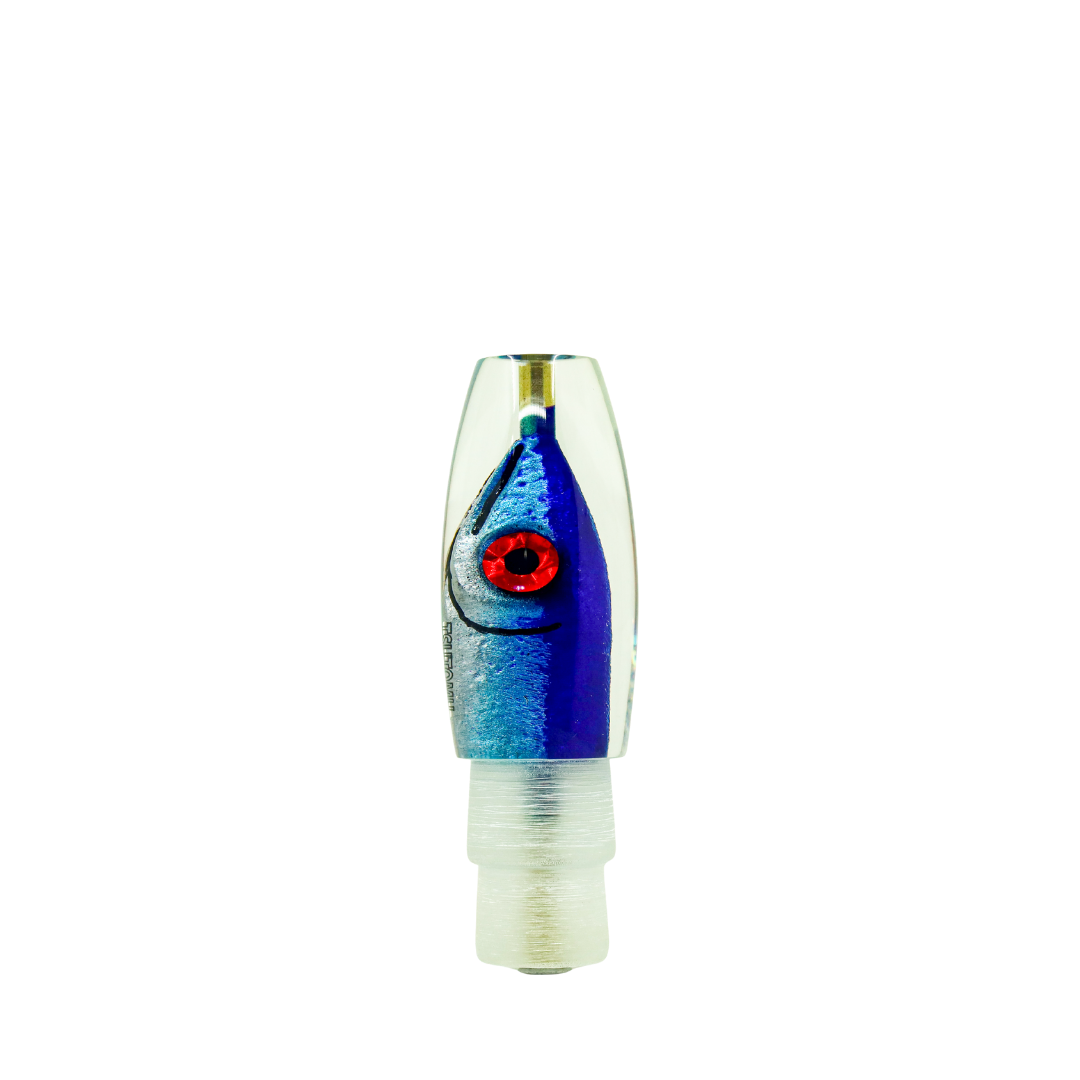 Tsutomu - 9” Limited Tricolor Fish Head Moke Invert