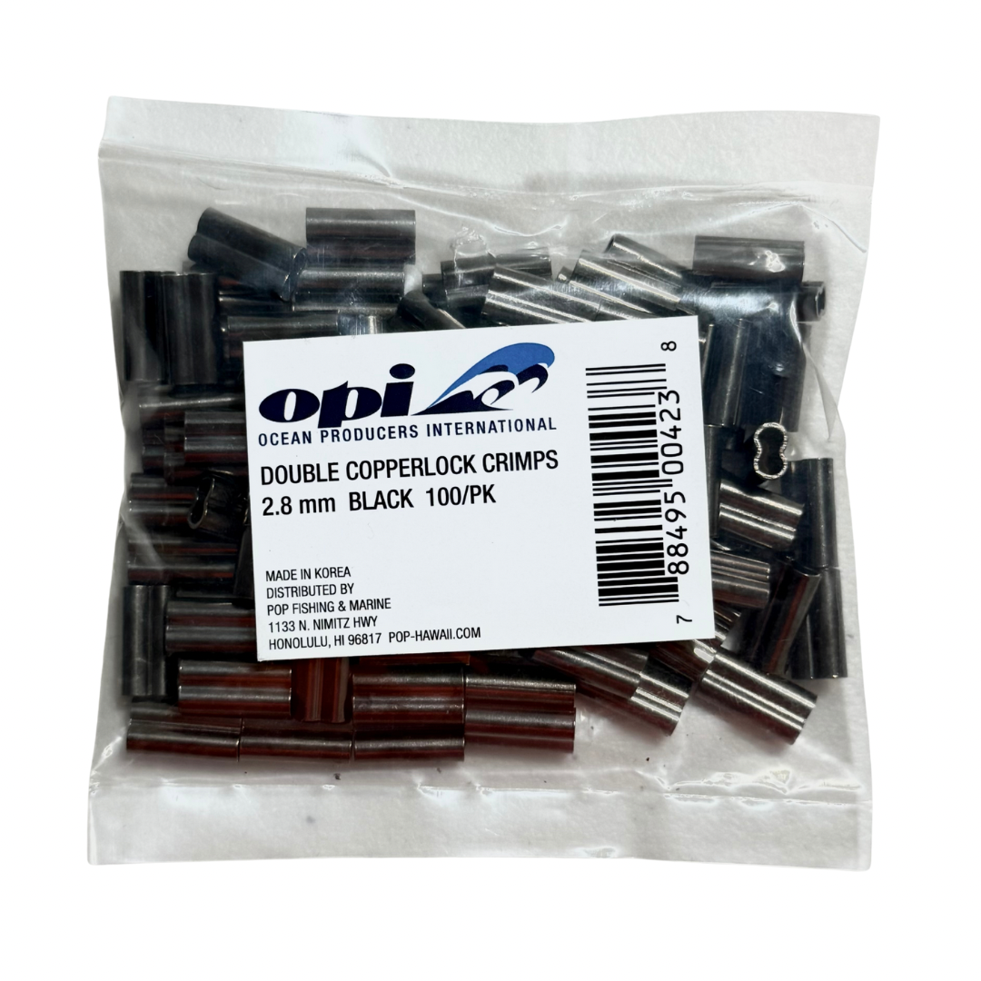 OPI - Heavy Duty Double Barrel Crimps 2.8mm 100Pk