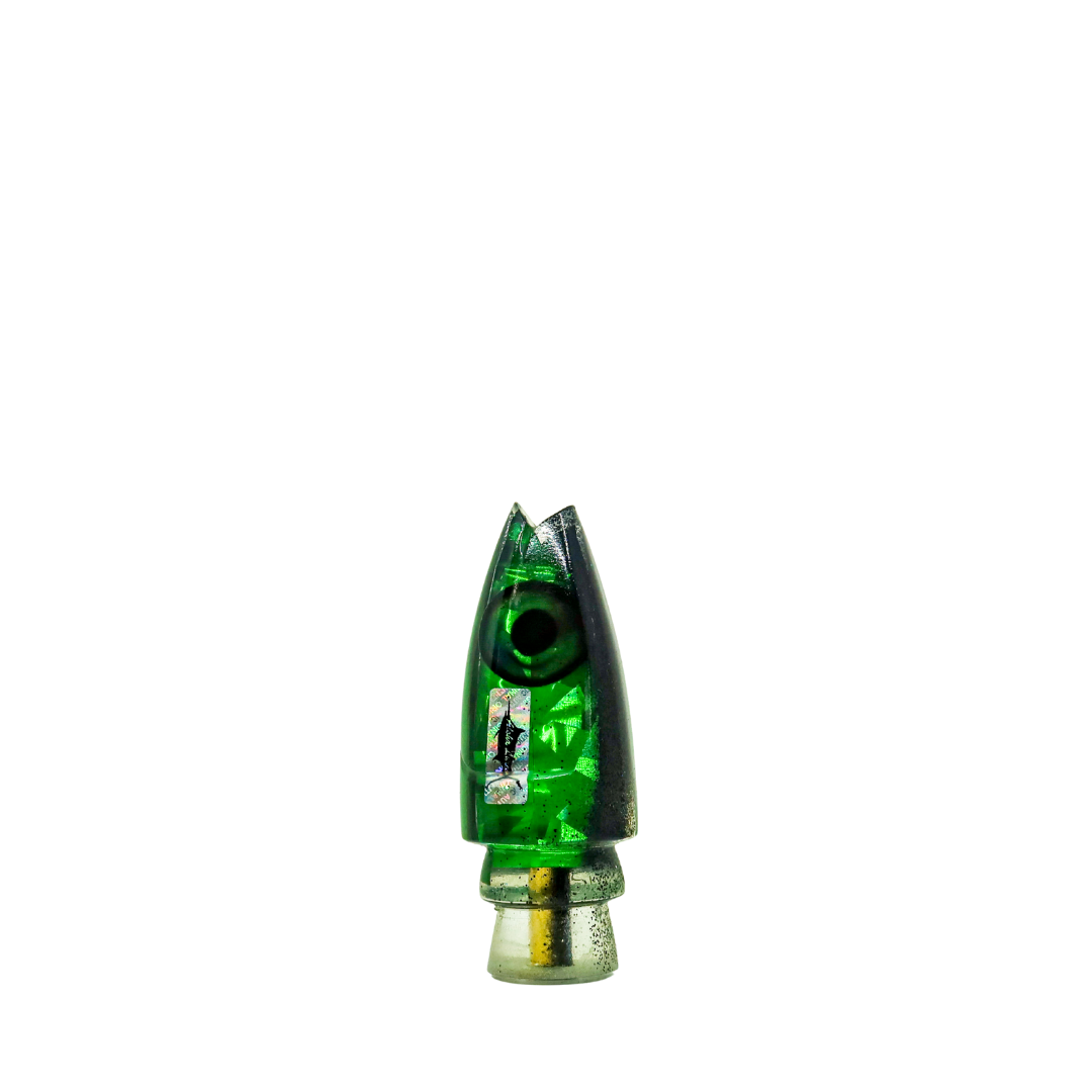 Aloha Lures - 9” Vintage Black Green Ninja Fish