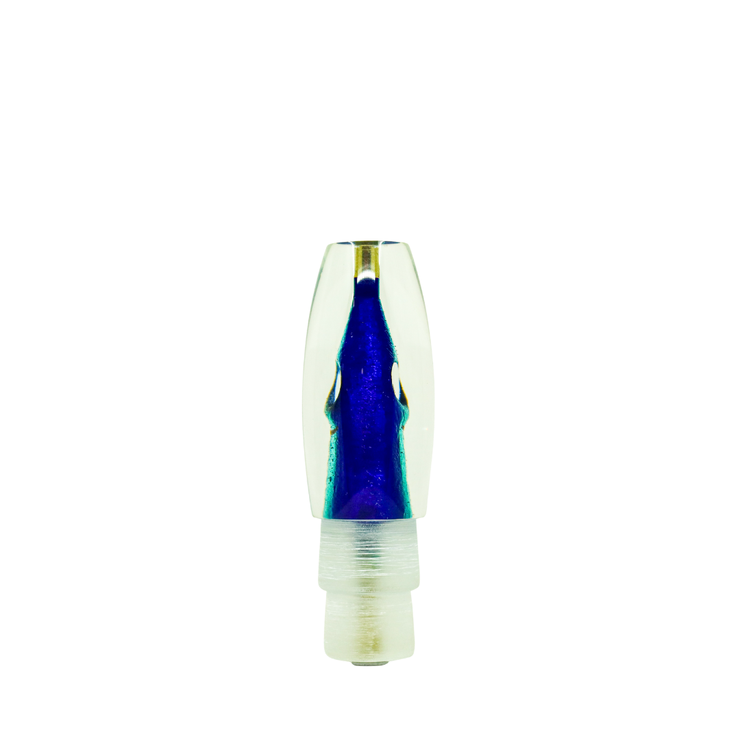 Tsutomu - 9” Limited Tricolor Fish Head Moke Invert