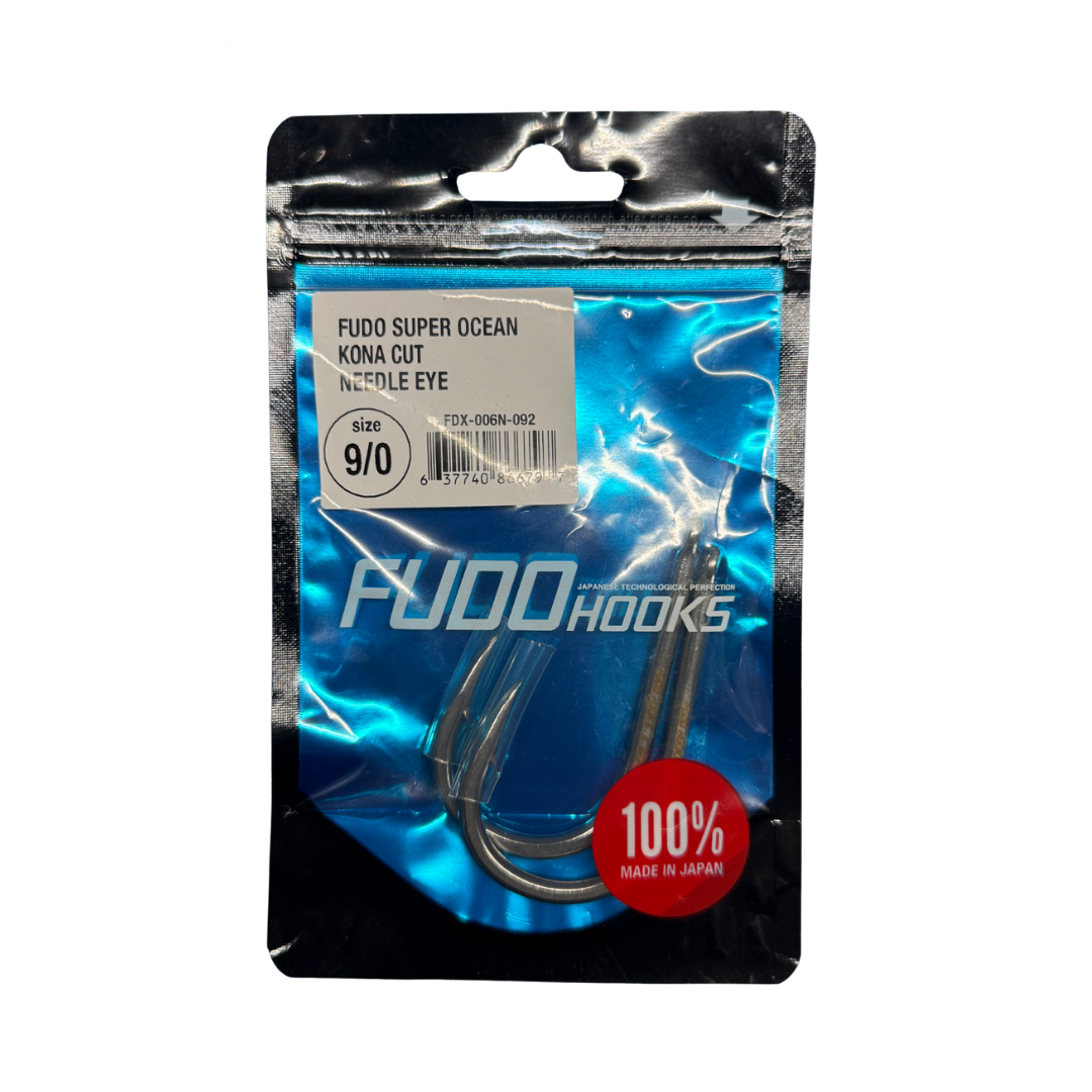 FUDO - Super Ocean Kona Cut Needle Eye 9/0 Hooks