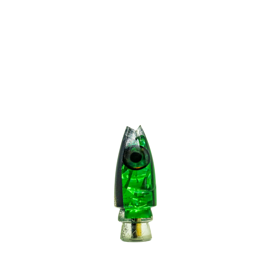 Aloha Lures - 9” Vintage Black Green Ninja Fish