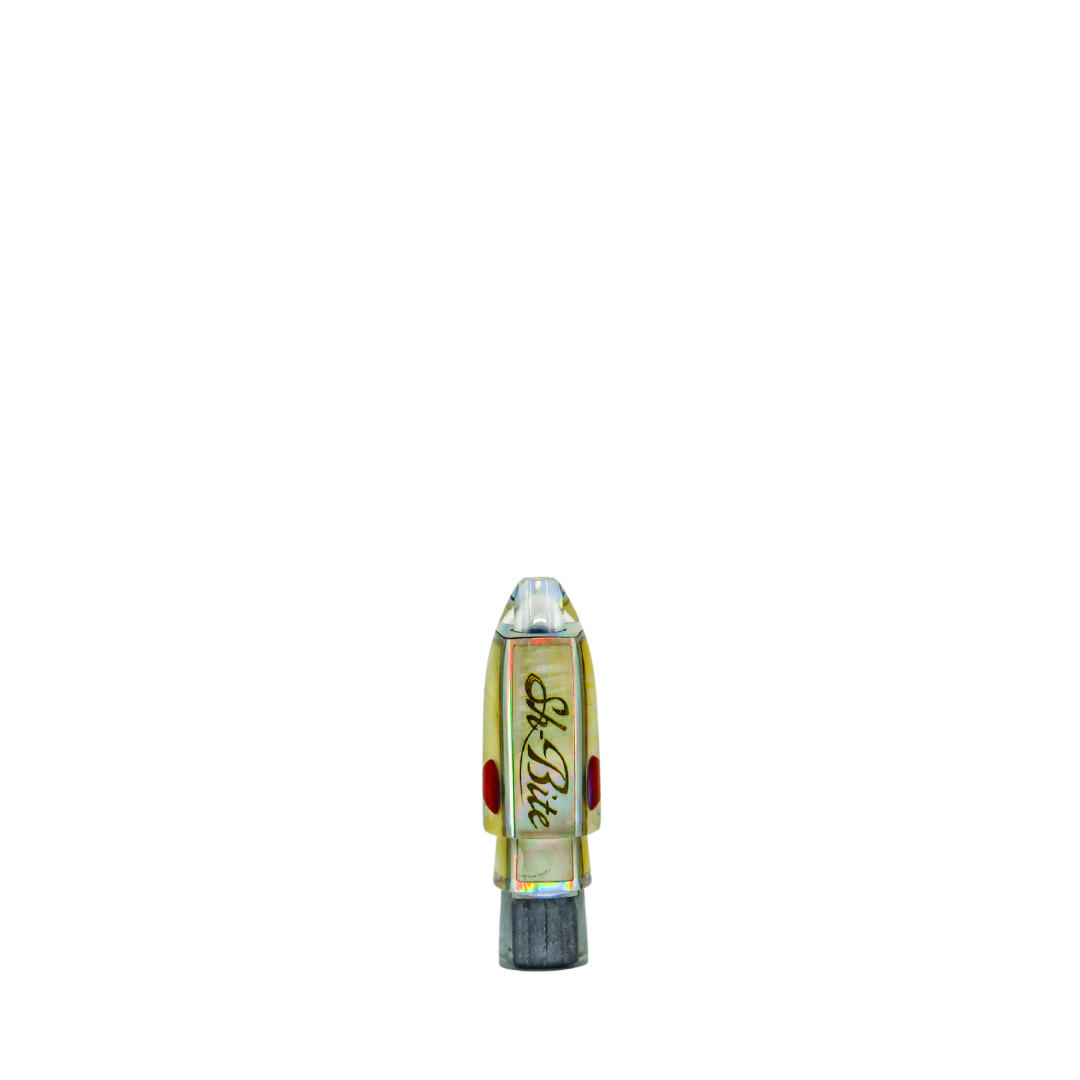 Sh-Bite - 5” Aku Lure Gold Pearl Bullet