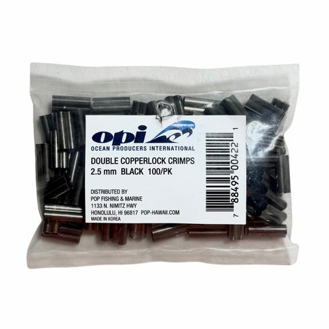 OPI - Heavy Duty Double Barrel Crimps 2.5mm 100Pk