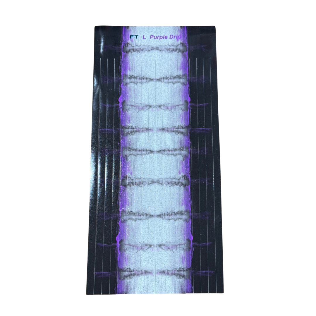 FireTailz- Vinyl Purple Drip Pattern