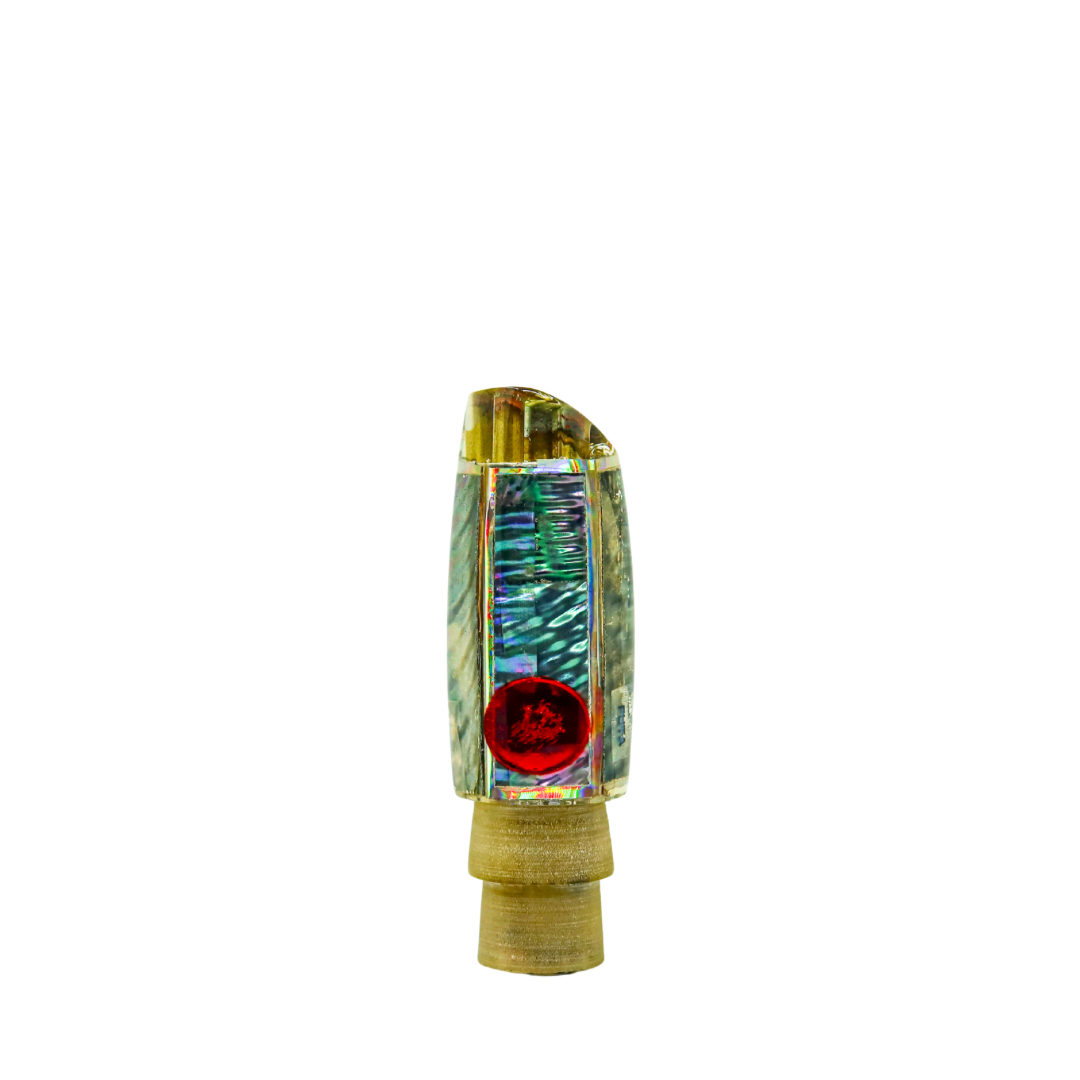 Futa - 9" Vintage Paua Shell Ripple Scoop