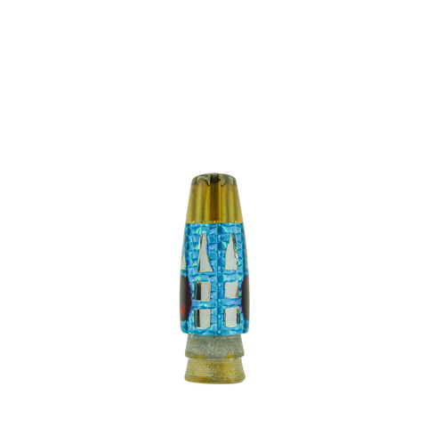 Leroy - 9 Vintage Jetted Cracked Glass