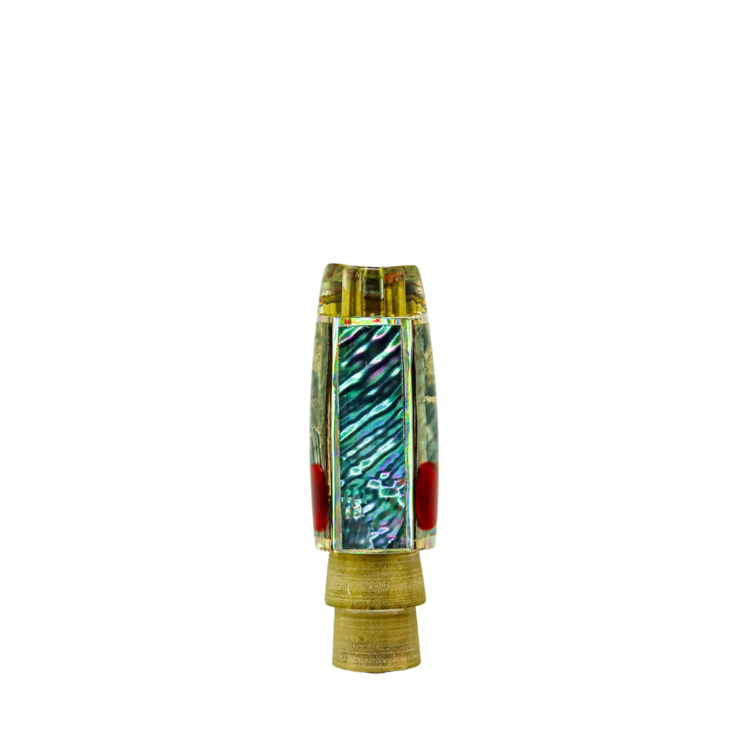 Futa - 9" Vintage Paua Shell Ripple Scoop