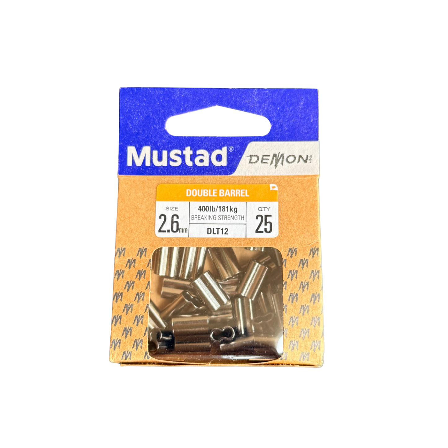 Mustad - Demon Link Double Barrel Crimp 2.6mm 25-Pack