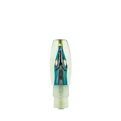 Tsutomu - 9” Limited Tricolor Fish Head Moke Invert