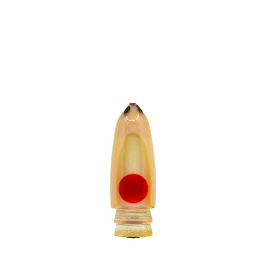 Leroy - 9” Vintage 4-Hole Jetted Strawberry Bullet