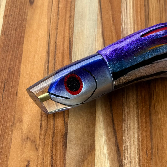 Matsu - 12” Fish Head Slant Blue Top Skirted