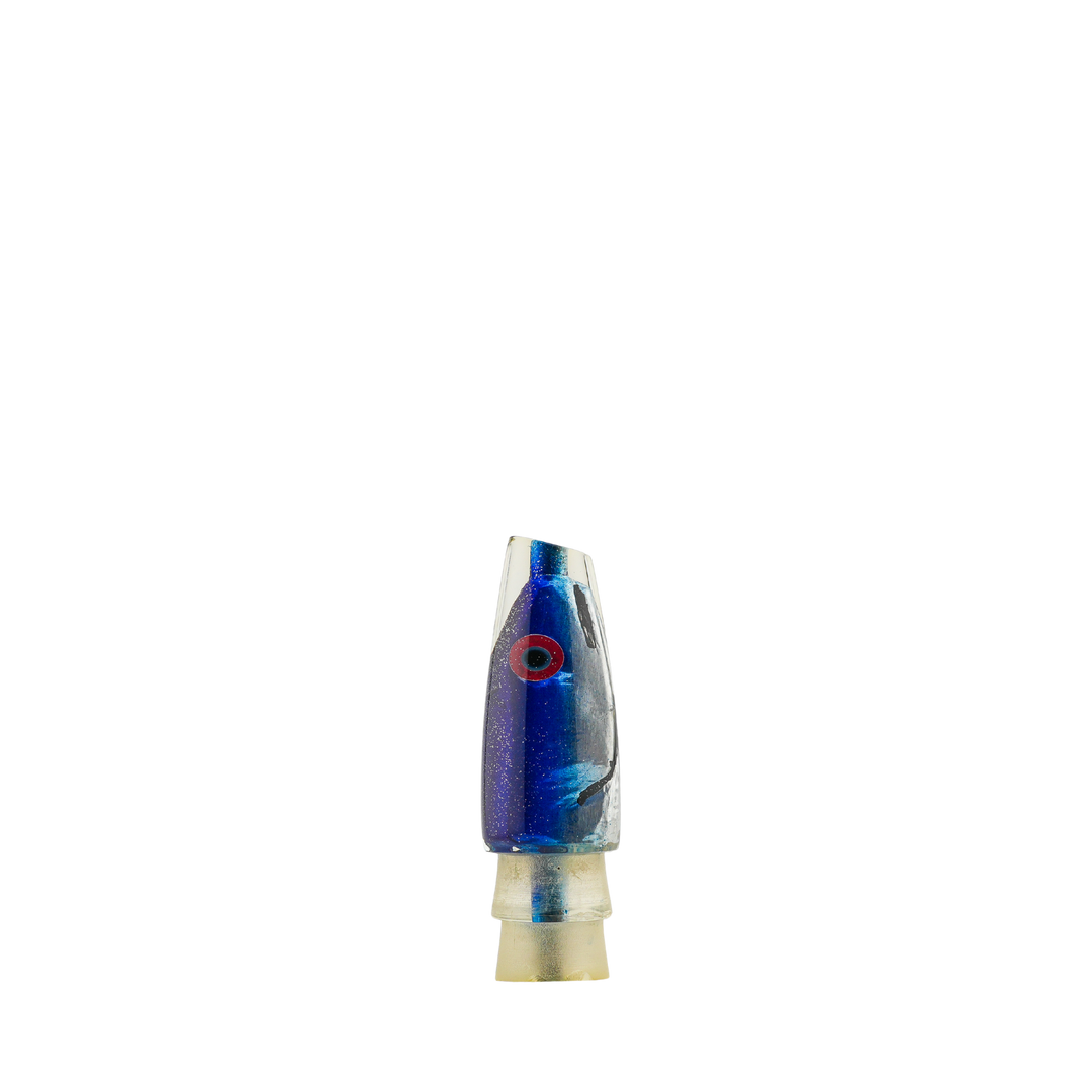 Papa - 7 Vintage Blue Fish Head Slant