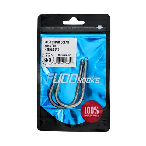 FUDO - Super Ocean Kona Cut Needle Eye 9/0 Hooks