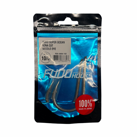 FUDO - Super Ocean Kona Cut Needle Eye 10/0 Hooks