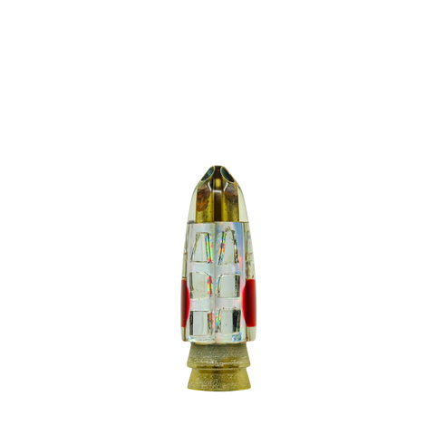 Leroy - 9” Cracked Glass 2-Jet Bullet