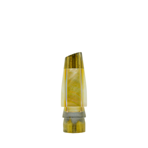 Shiroma - 9” Vintage Real Shell 4-Hole Jet Slant