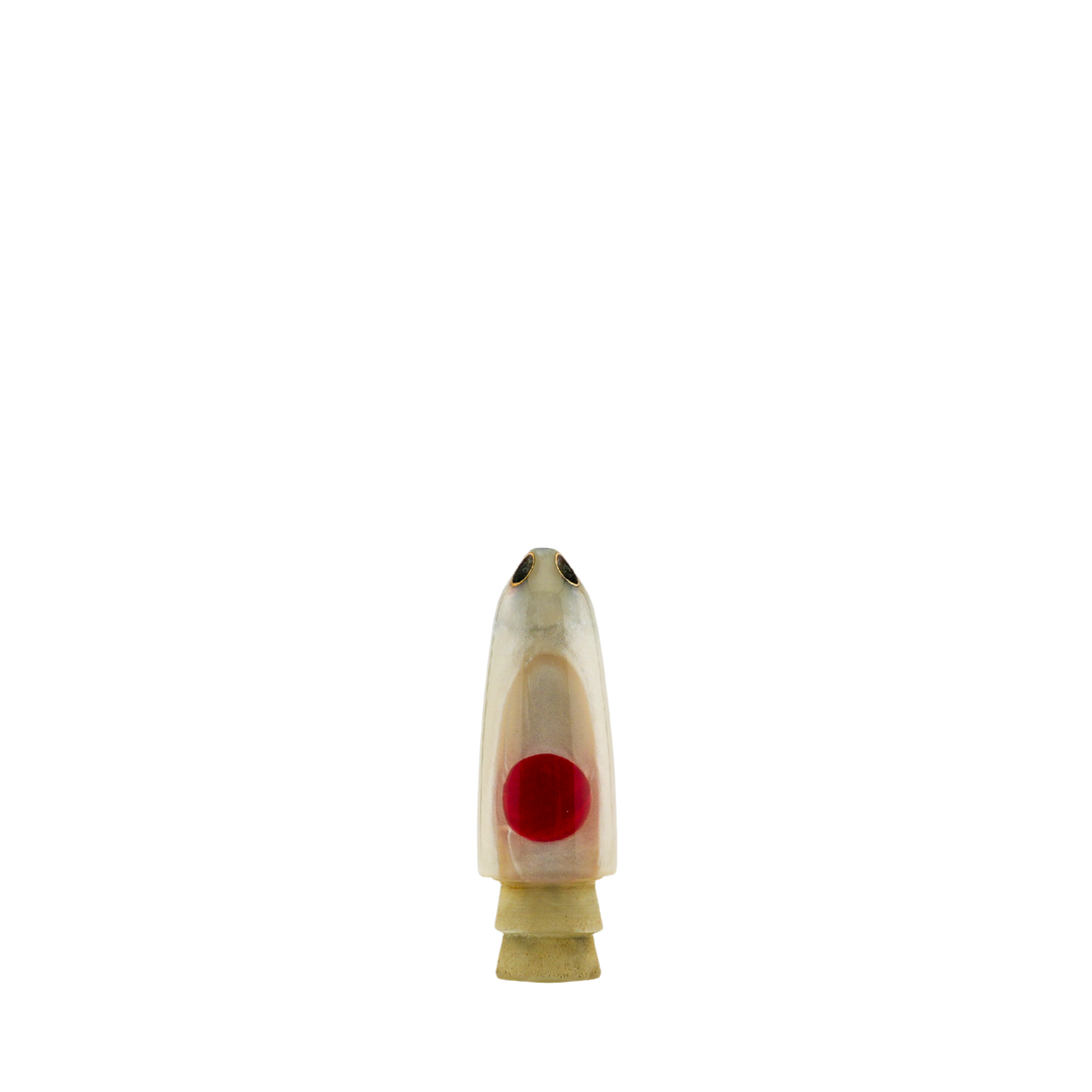 Leroy Lures: History & Lure Identification Guide | Luremonger 7" Bullet, 4-Jet White Pearl - Offshore Trolling Lure Archive