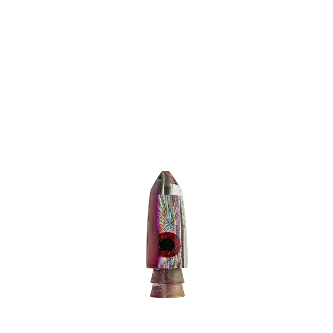 Leroy Lures: History & Lure Identification Guide | Luremonger 7" Bullet, Purple Top Starburst - Offshore Trolling Lure Archive