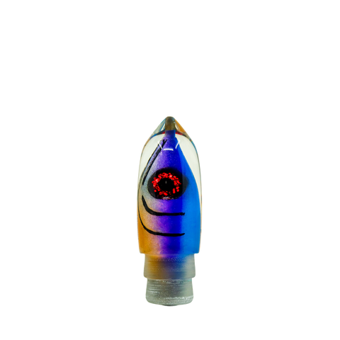 Tsutomu - 12” Limited Tricolor Fish Head Moke Bullet