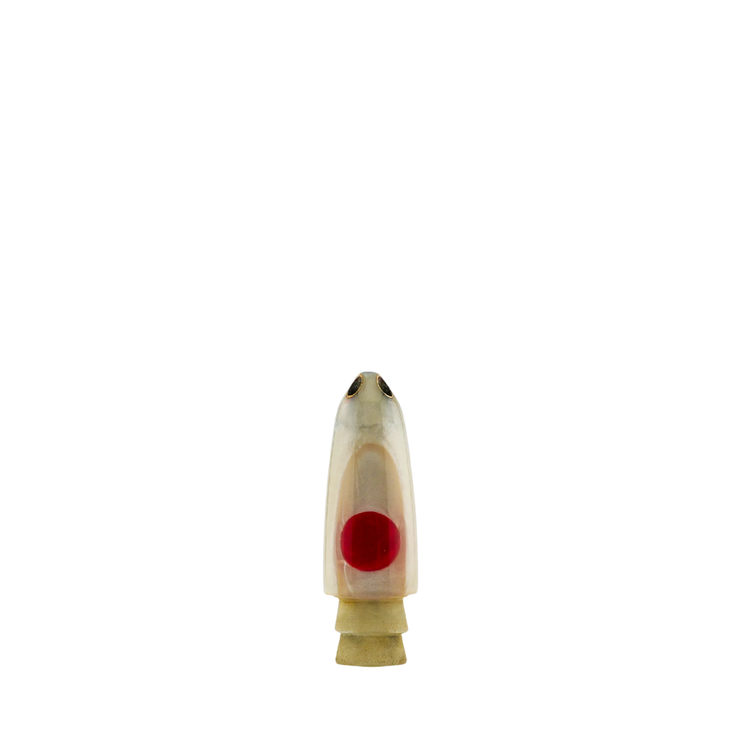 Leroy Lures: History & Lure Identification Guide | Luremonger 7" Bullet, 4-Jet White Pearl - Offshore Trolling Lure Archive