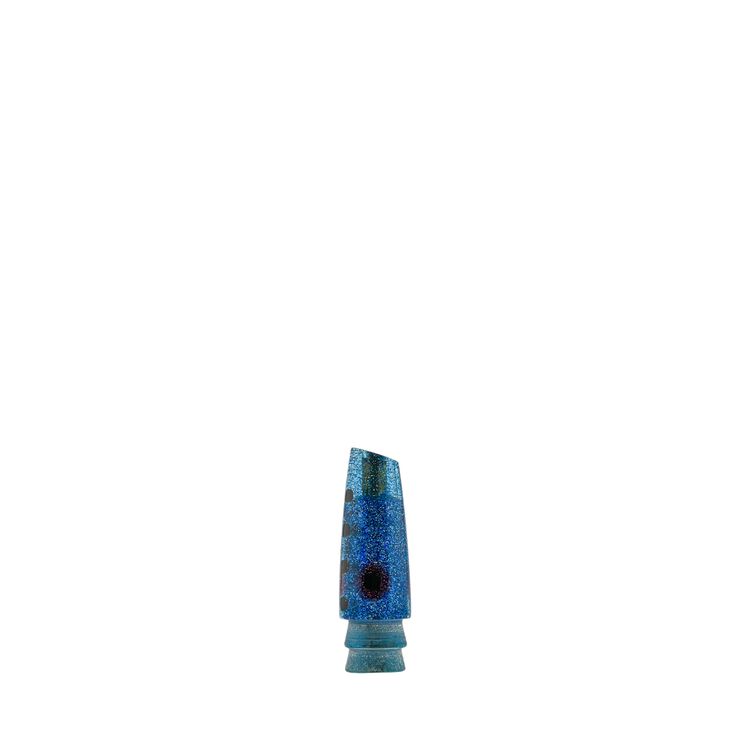 Leroy Lures: History & Lure Identification Guide | Luremonger 5" Slant, Black Dot Blue Tint - Offshore Trolling Lure Archive